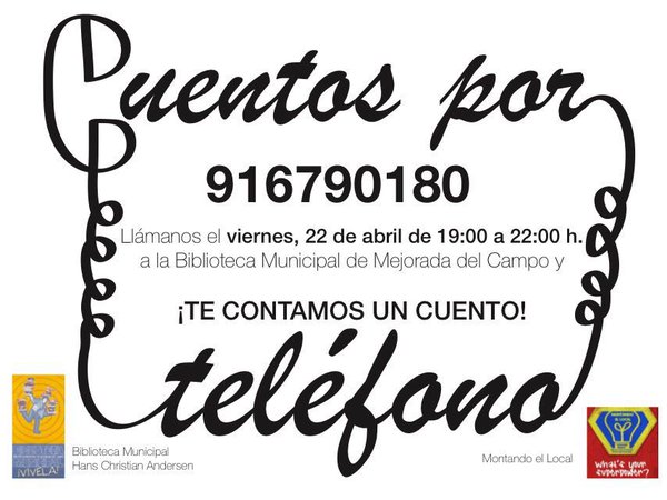 Cuentos por Teléfono. Viernes 22 de Abril