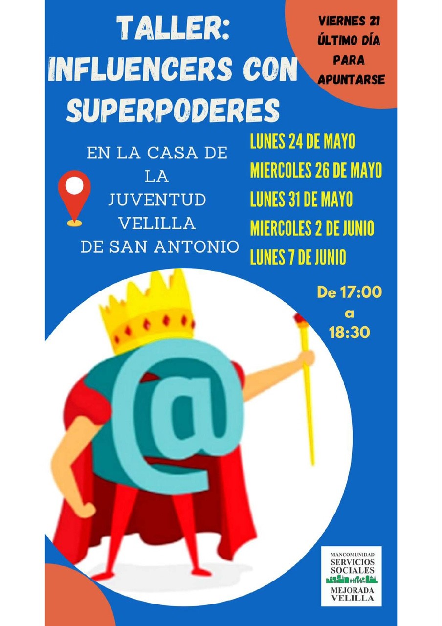 TALLER FORMATIVO: INFLUENCERS CON SUPERPODERES