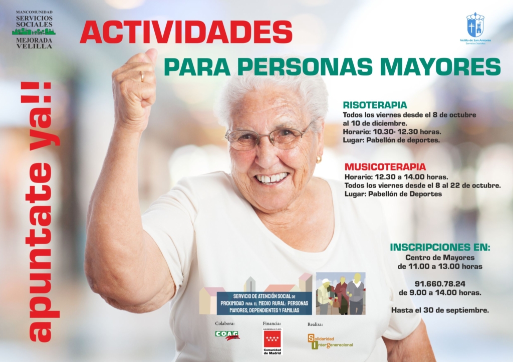 actividades para personas mayores velilla