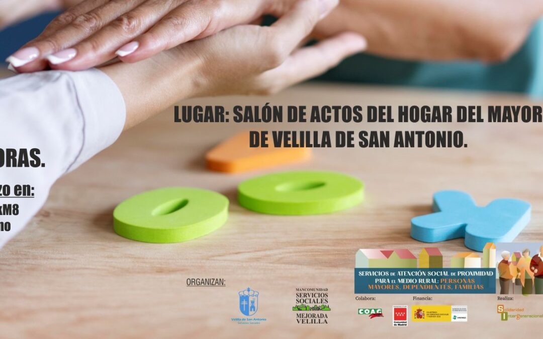 TALLERES DE PSICOMOTRICIDAD PARA MAYORES EN VELILLA DE SAN ANTONIO