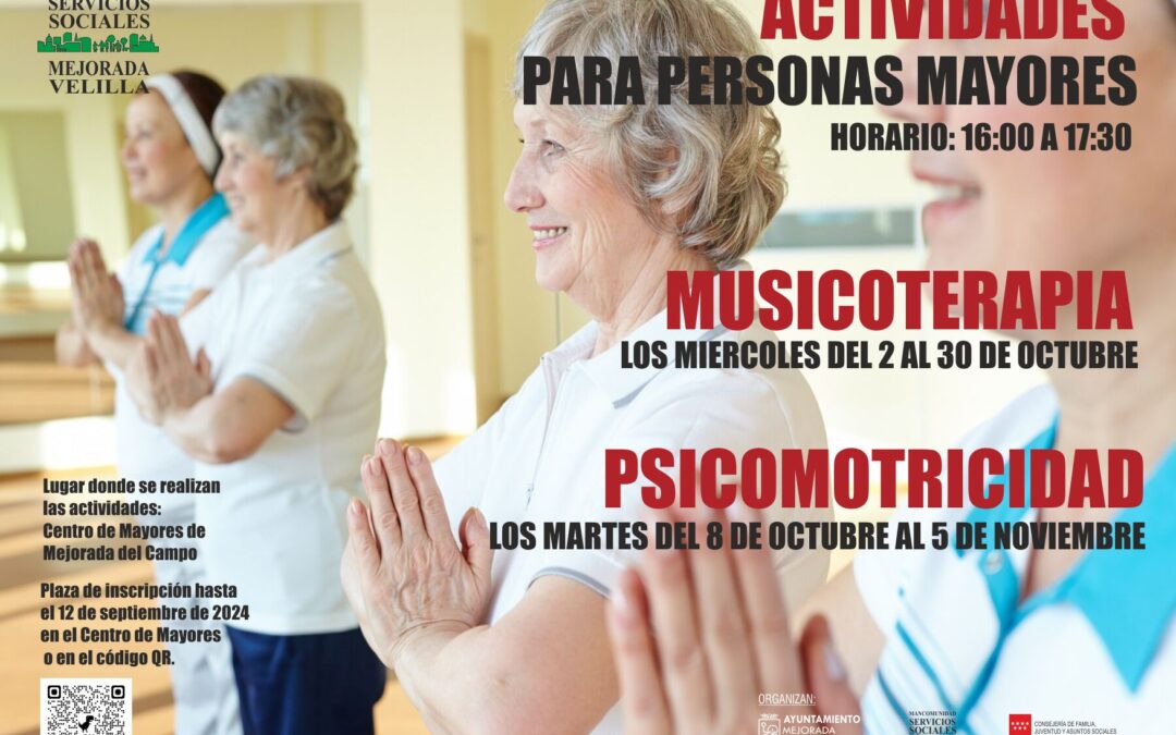 ACTIVIDADES PARA PERSONAS MAYORES EN MEJORADA DEL CAMPO